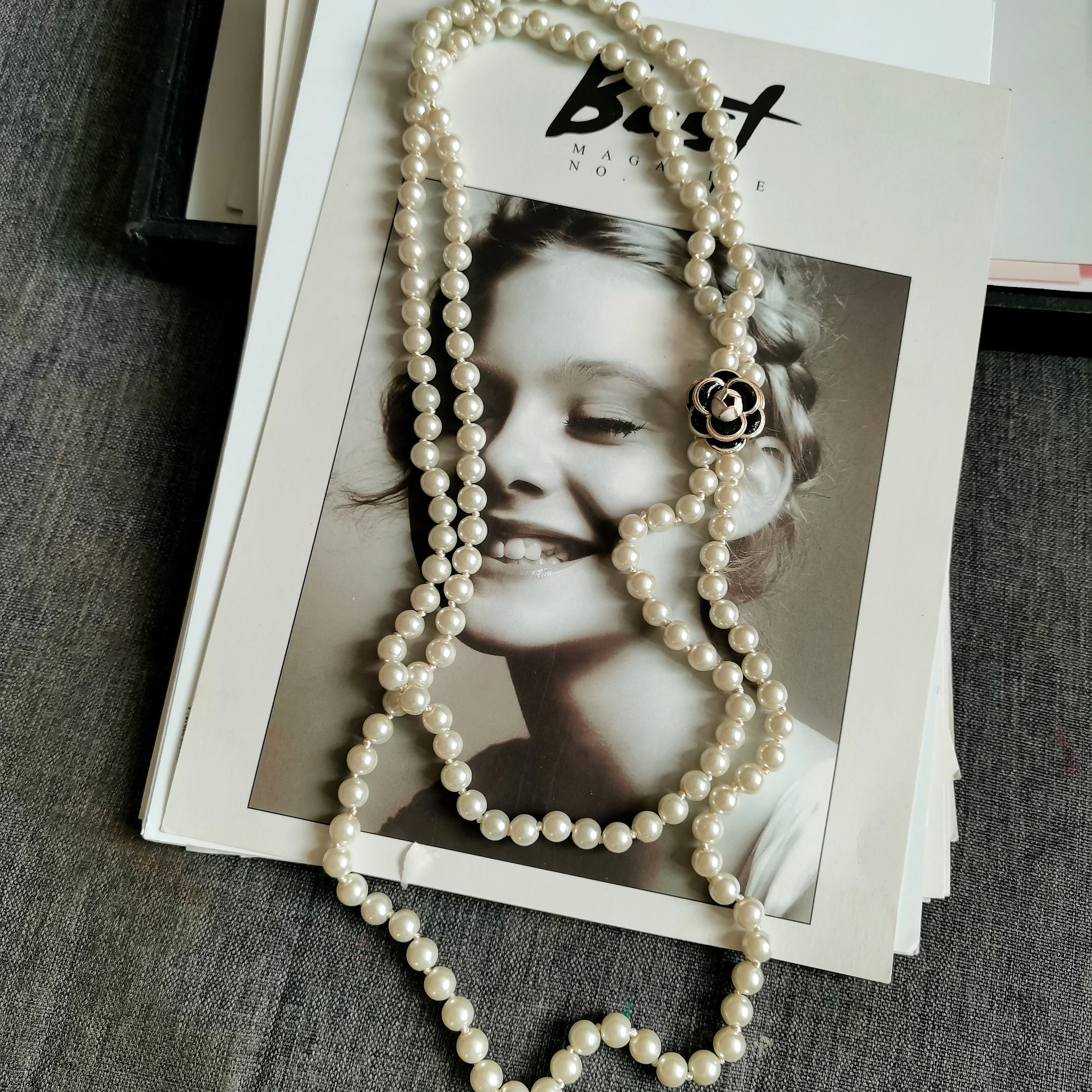 Многослойное женское ожерелье с цветами камелии Elengt | Украшения и аксессуары