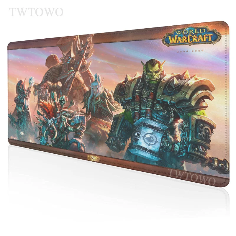 

World of Warcraft Mousepad HD Home Computer Desk Mats keyboard pad MousePads Anti-slip Natural Rubber Soft Gamer Table Mat