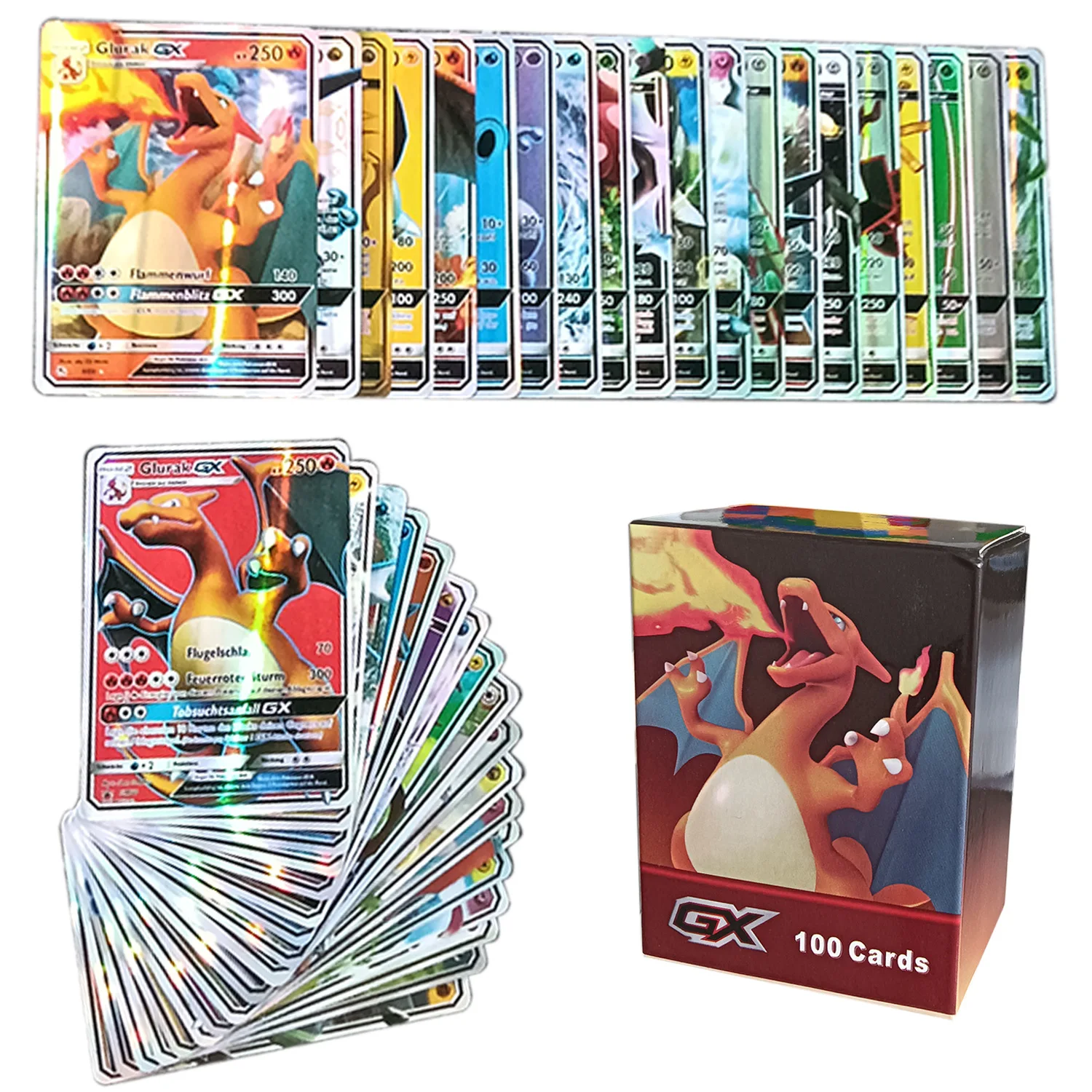 

Pokemon Cards Anime Figure Charizard Mewtwo Dragonite Gengar Paper EX GX Vmax Vstar Battle Card Children's Toy Birthday Gifts