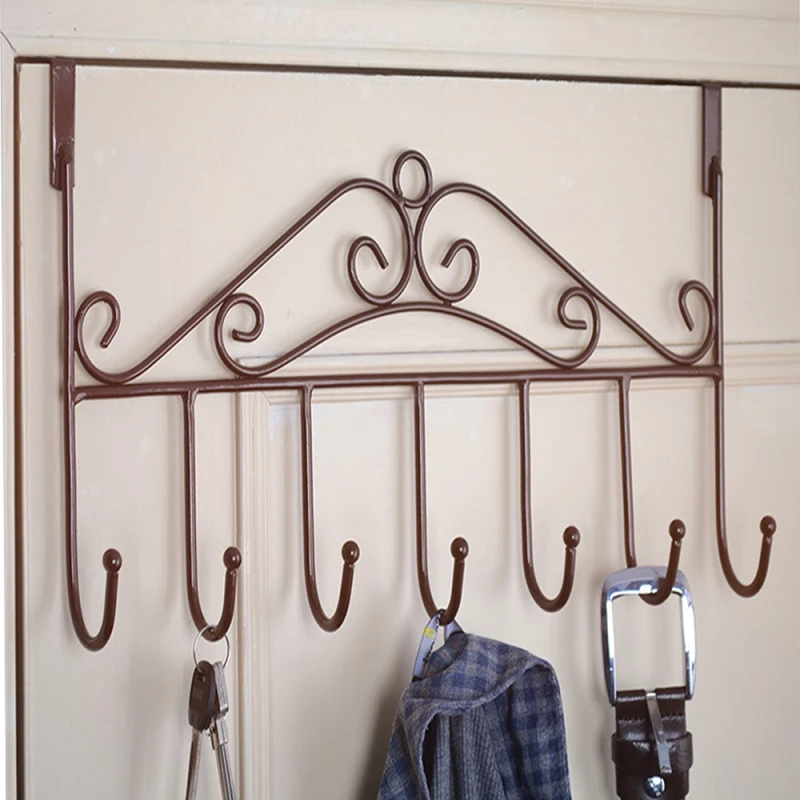 Дверные Крючки вешалка настенный органайзер для ключей на верхней двери крючки
