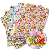 cartoon fabric strawberry girl 14050cm handmade sewing patchwork quilting baby dress home sheet printed fabric fabric