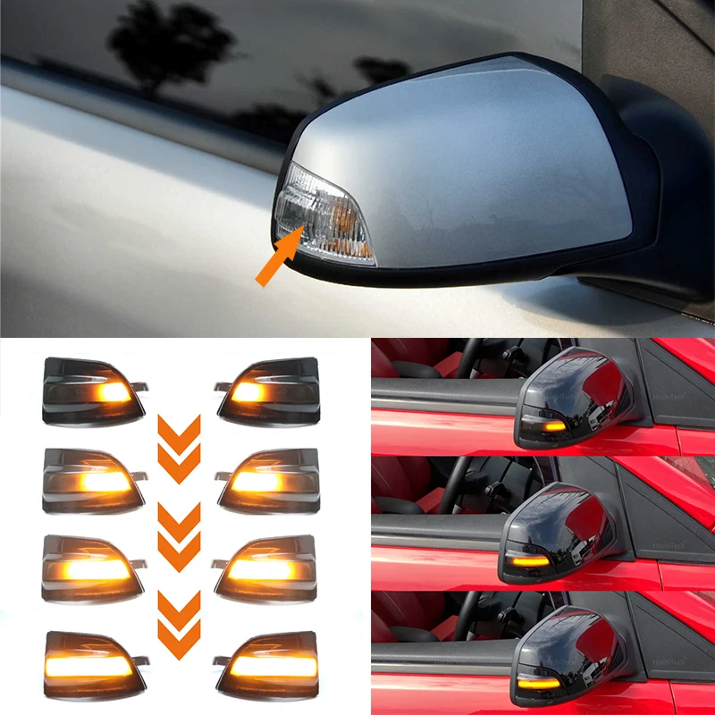 

2pcs LED Side Wing Rearview Mirror Indicator Blinker Repeater Dynamic Turn Signal Light For Ford Focus 2 MK2 2004-2008 C-MAX