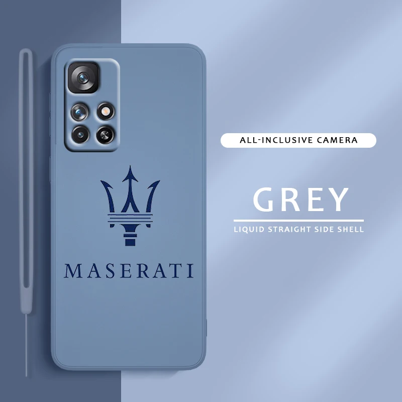 

Maserati Cool For Redmi K60 K50 K40 K30 K20 10C X 9C T AT A 8A 7A Gaming Pro Plus Liquid Rope Phone Case