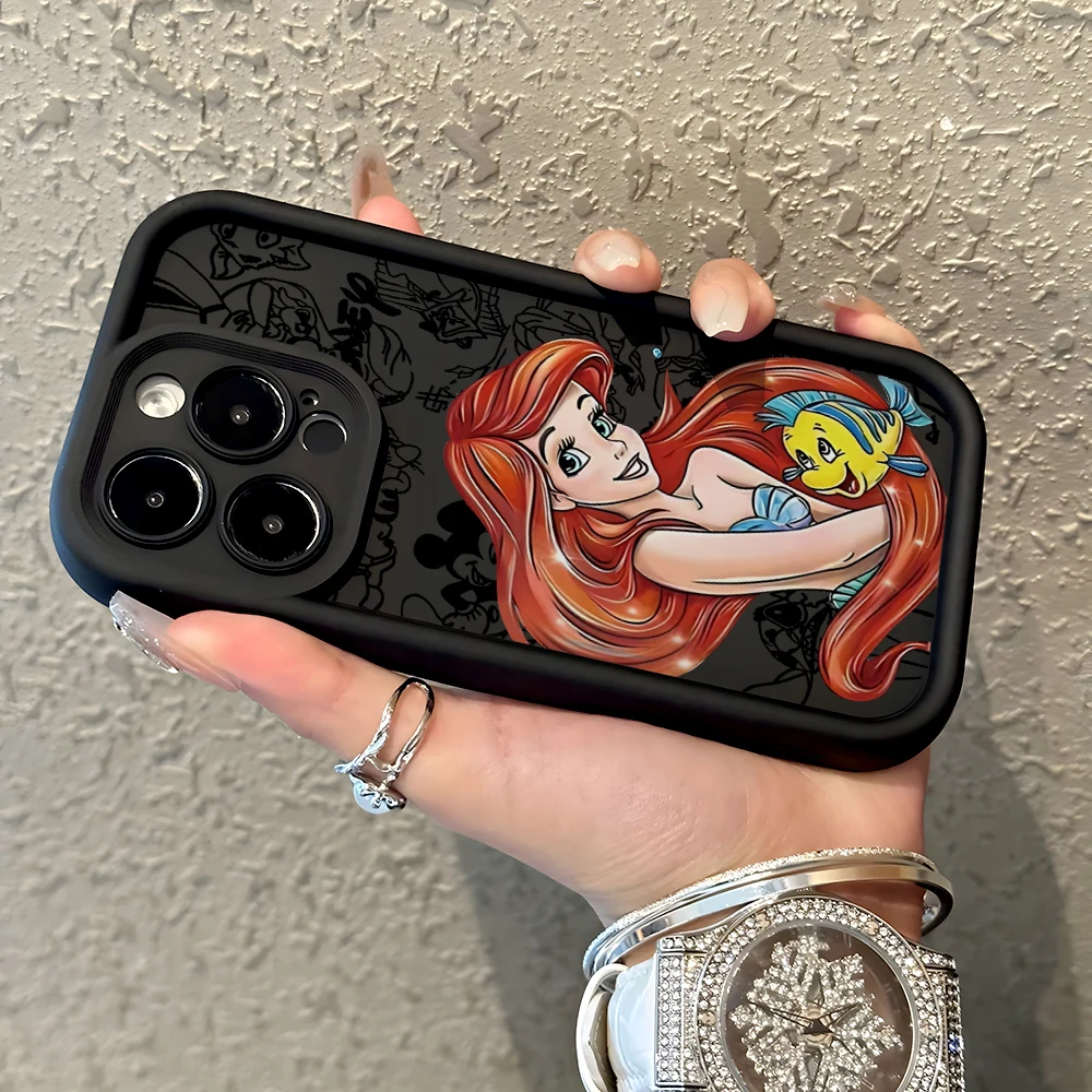 Princess Ariel Elsa Jasmine Phone Case for Xiaomi Mi 14 14T 13 12T 11 Lite Poco C61 X5 X4 M6 F5 F4 Pro 4G 5G Soft Cover Funda