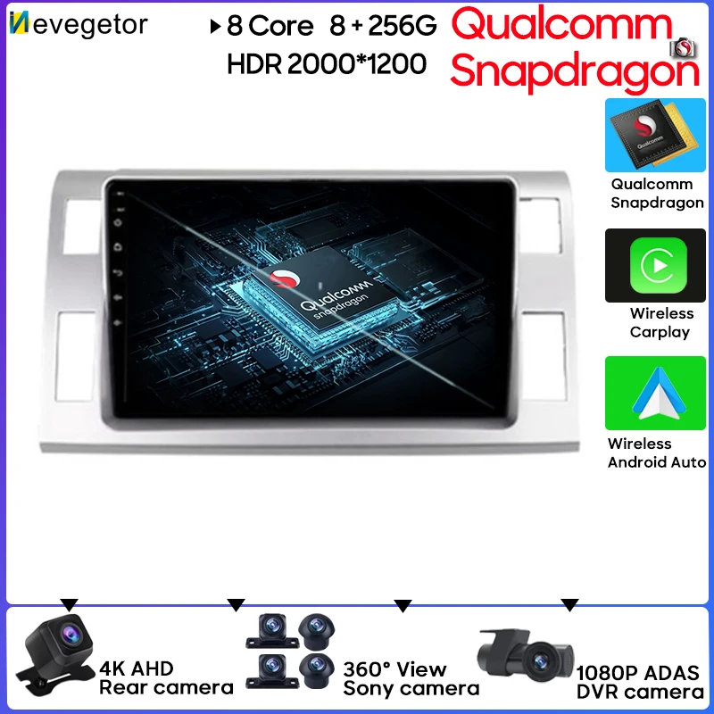 

Автомобильный видеоплеер Qualcomm Snapdragon Android 13 Raido для Volkswagen Touran 2010-2015 WIFI GPS-навигация мультимедийный видеоплеер