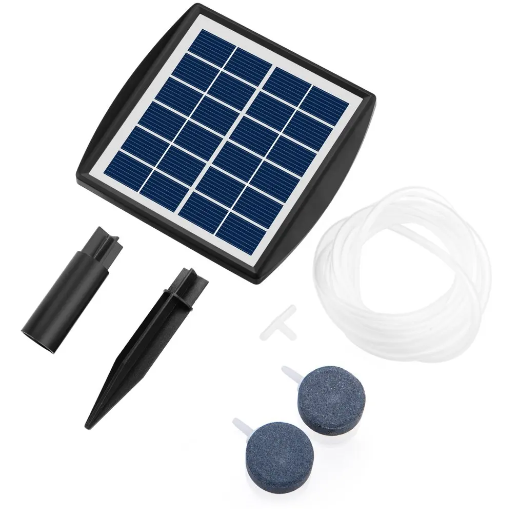 

Solar Oxygen Pump Switch Control BSV-AP011 High Efficiency Oxygenation Device Solar Air Pump Two Modes With Bracket