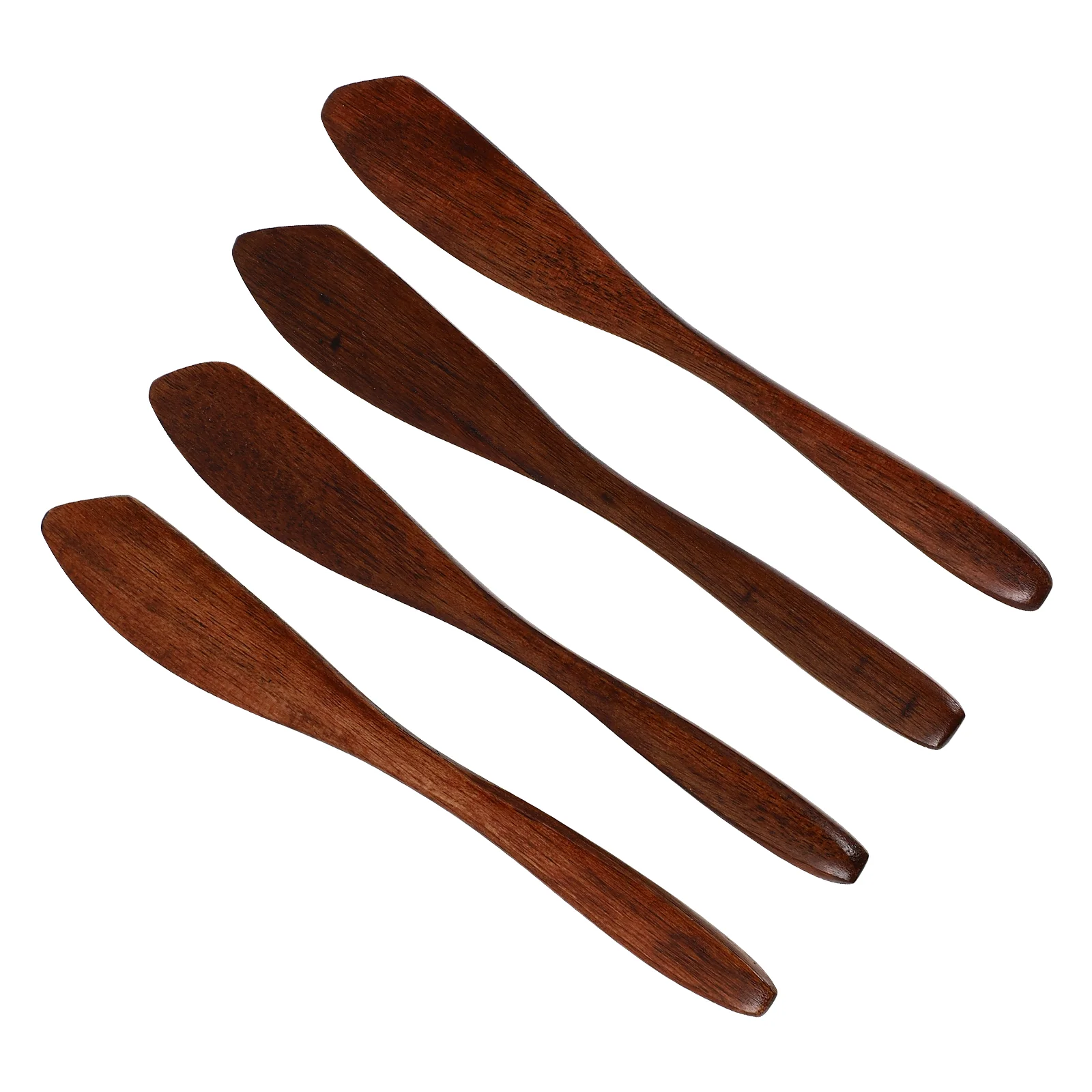 

4pcs Chic Durable Prime Sturdy Wood Butter Wood Bread Wood Jam