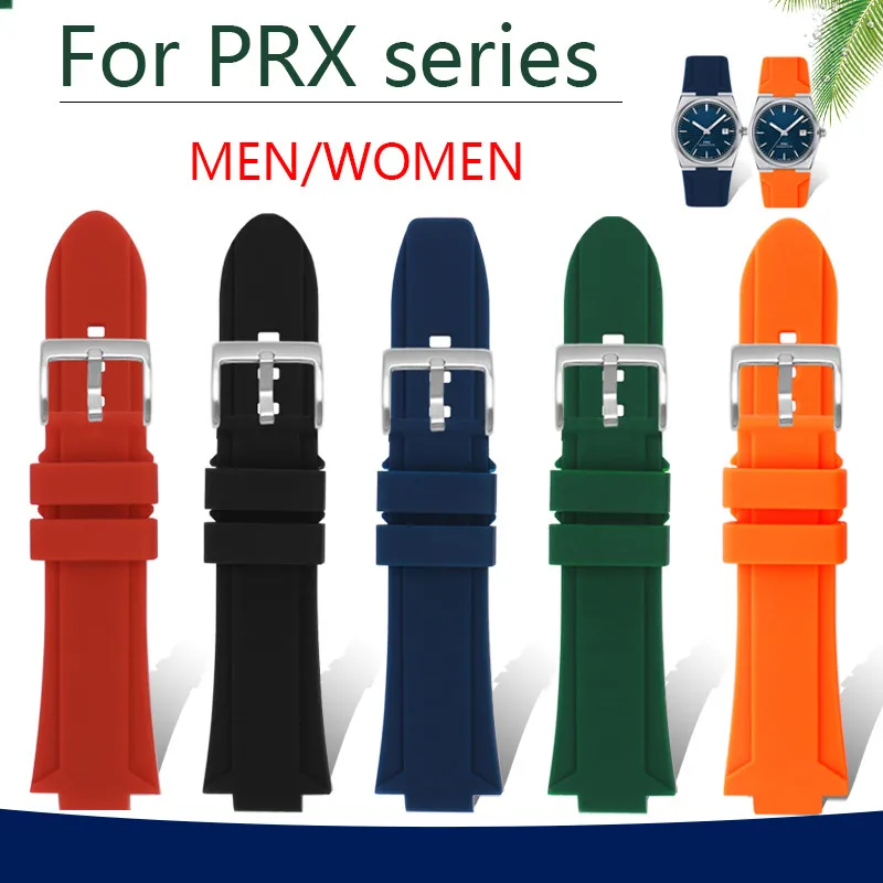 

High Quality Silicone Strap for Tissot PRX Series Men Style 40MM T137.407/410 Women Style 35MM T137.210.11.351.00 WatchBand