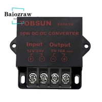 baiozraw 12v 24v to 5v 10a 50w dc dc converter transformer step down voltage reducer module power supply for voron 0 1 parts