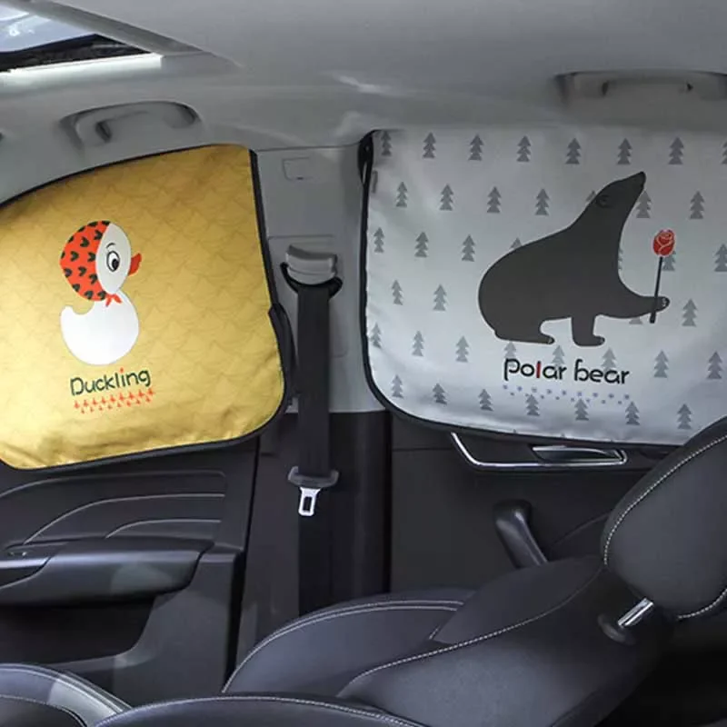 

Car sunshade Curtain In The Car Window Sunshade Cover Cartoon Universal Side Window Sunshade UV Protection For Kid Baby Children