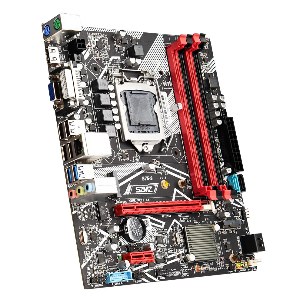SZMZ B75-S LGA 1155 комплект материнской платы Intel NVME M.2 SSD поддержка 4 * DDR3 ПК Память