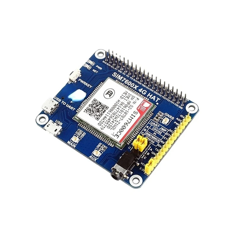 

4G / 3G / 2G / GSM / GPRS / GNSS HAT for Raspberry Pi GNSS Positioning Module, LTE CAT4 expansion board SIM7600CE 4G HAT