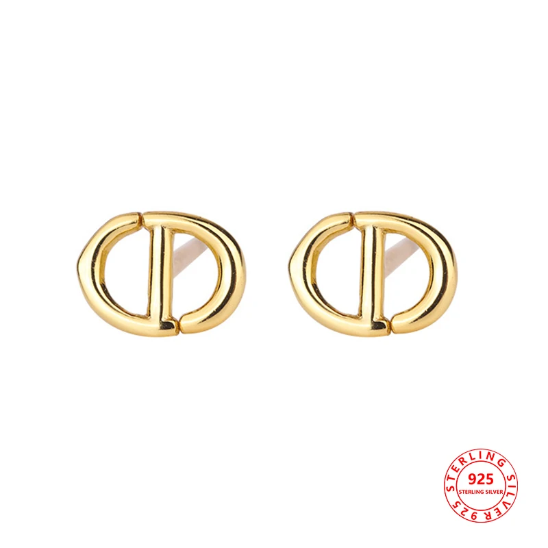 

Earrings 925 Silver Woman Jewelry Certified Pure Luxury Quality Piercings Accessories Ear Studs Wholesale Sale
