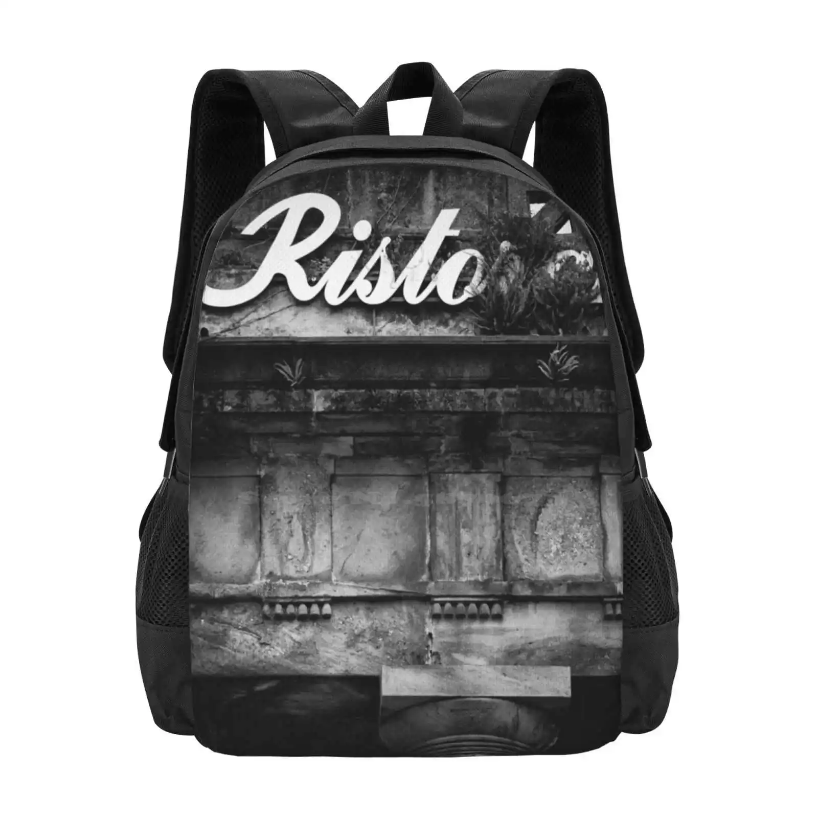 

Abandoned Restaurant School Bag Big Capacity Backpack Laptop Abandoned Restaurant Lucca Italy Italian Rustic Old Restaurant