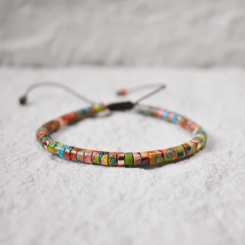 4 мм браслеты с бусинами из камня Рейки для женщин и мужчин регулируемый браслет