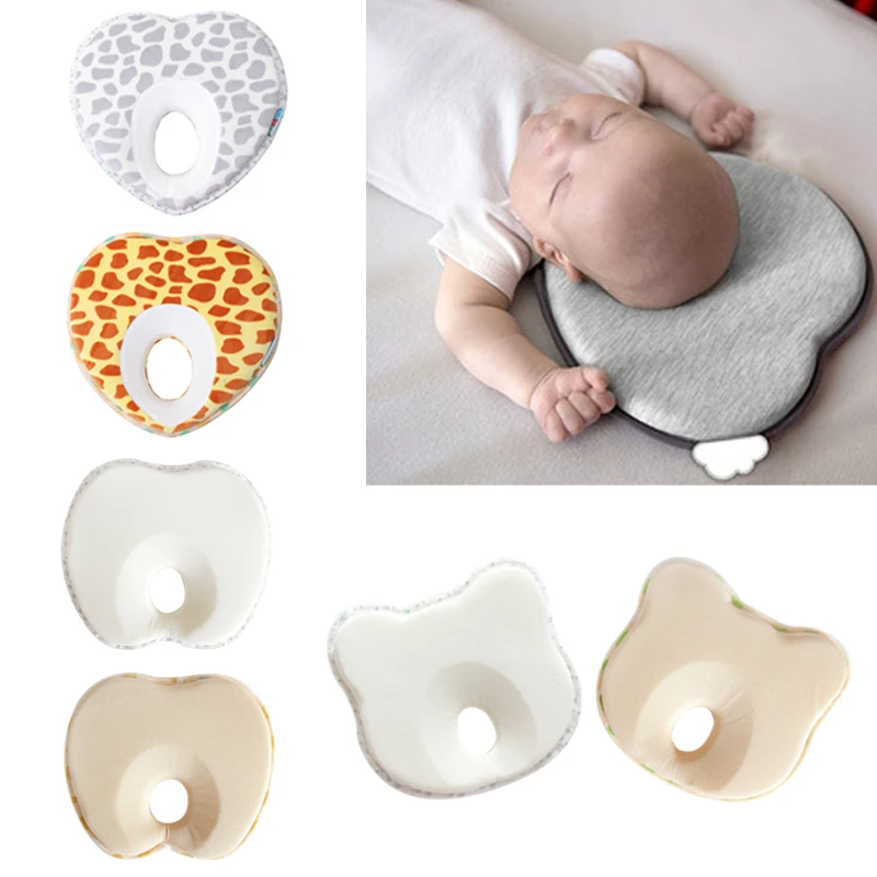 

Hot Infant Anti Roll Toddler Pillow Shape Toddler Sleeping Positioner Cushion Flat Head Protect Newborn Almohadas Baby Bedding