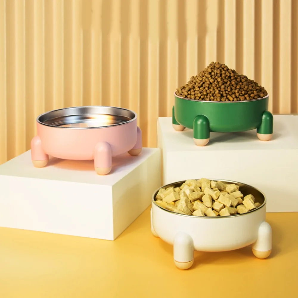 

Neck Protection Anti-overturning Anti-slip Removable Cat Feeder Dish Dog Food Bowl Dog Food Container Cat Water Bowl