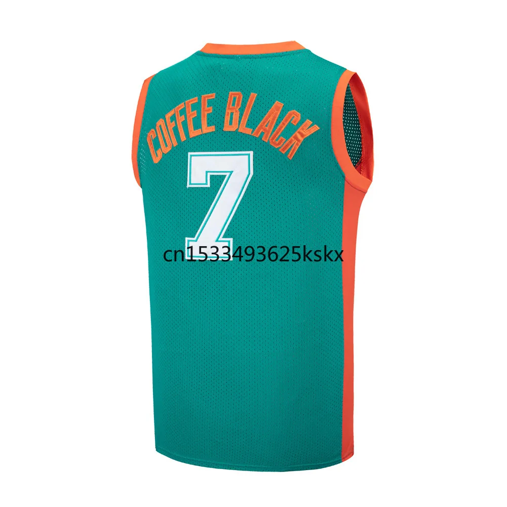 Кофейный черный Джерси 7 цветов тропики баскетбольная 33 Джеки Луна спортивная