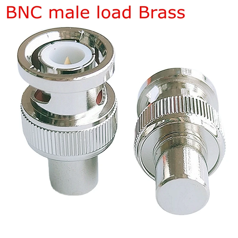 1Pcs Q9 BNC Loads Male Plug Coaxial Brass Resistor Terminator Dummy Load Impedance 50 Ohm&amp75 Ohm with Keychain Adapter - купить по