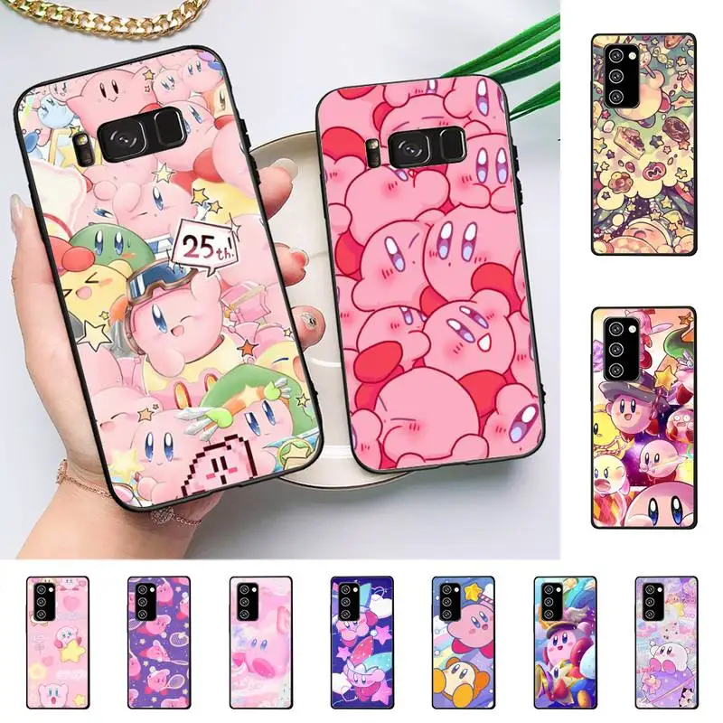 

Cartoon K-Kirby Phone Case for Samsung Note 5 7 8 9 10 20 pro plus lite ultra A21 12 72