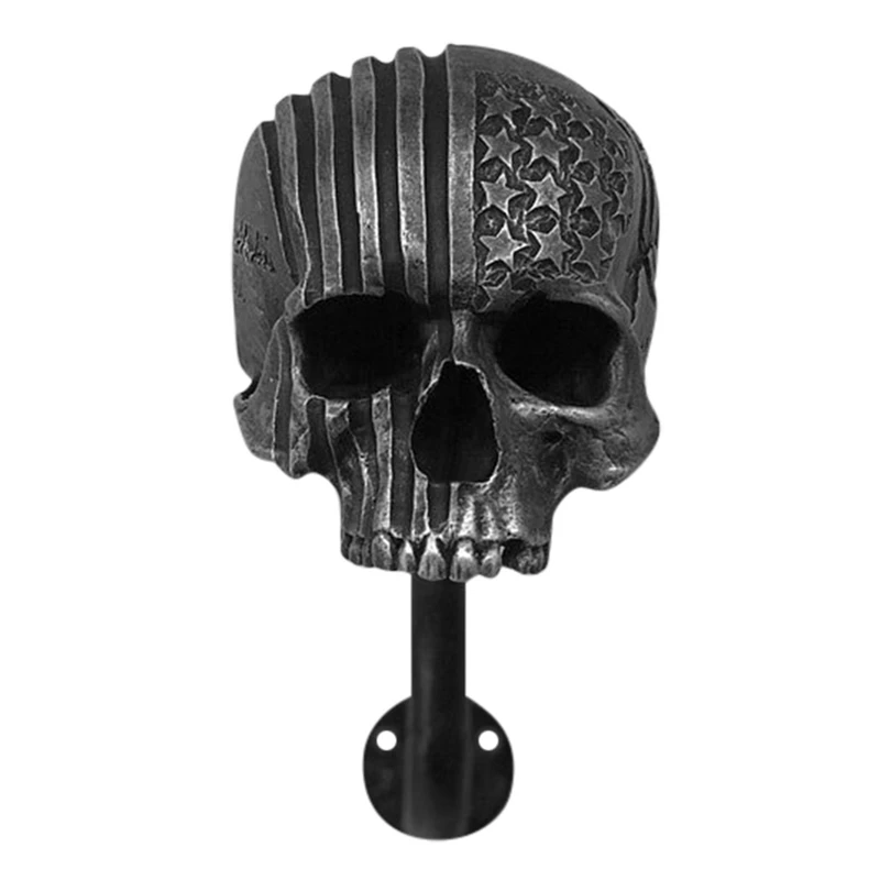 

Motorcycle Skull Helmet Holder For Home Office Decoration Wall Mount Rack & Jacket Hook Gift For Motorcycle Bikers Lx5
