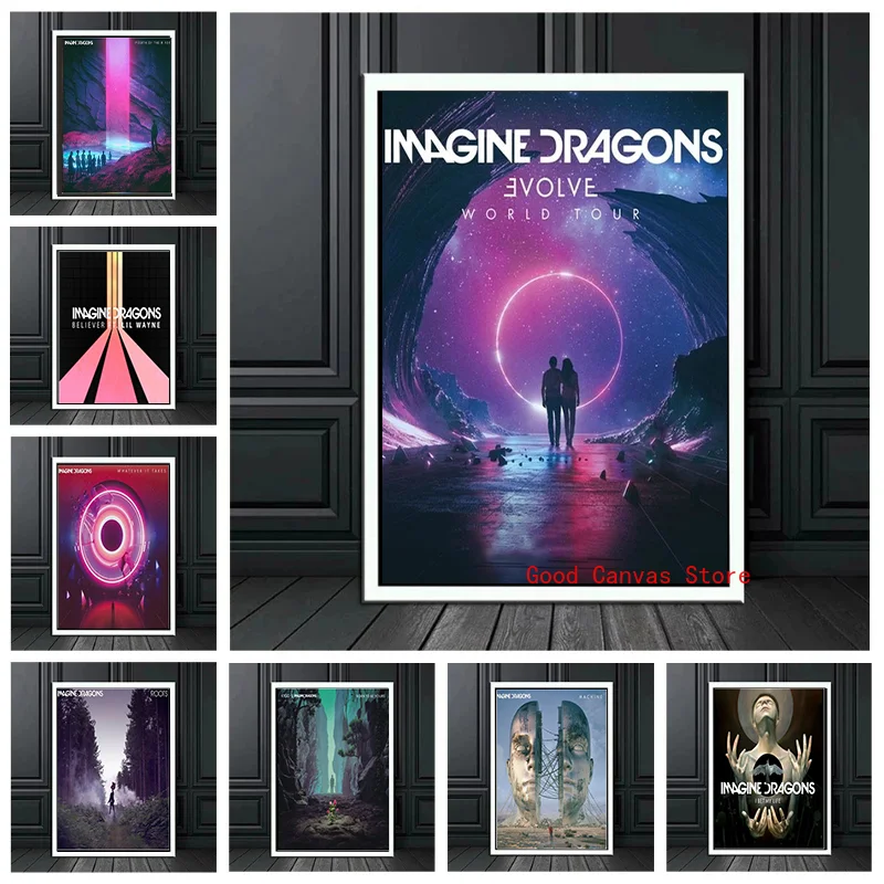 Картина на холсте &quotImagine Dragons&quot