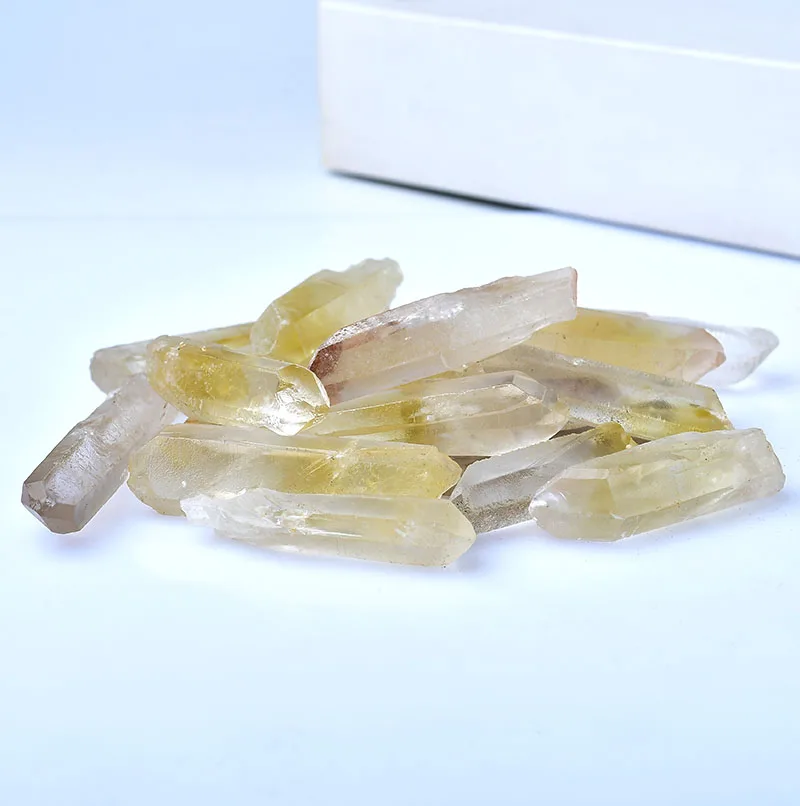 50-100 г натуральный кварц цитрин точечный лечебный камень призмы обелиск здоровое