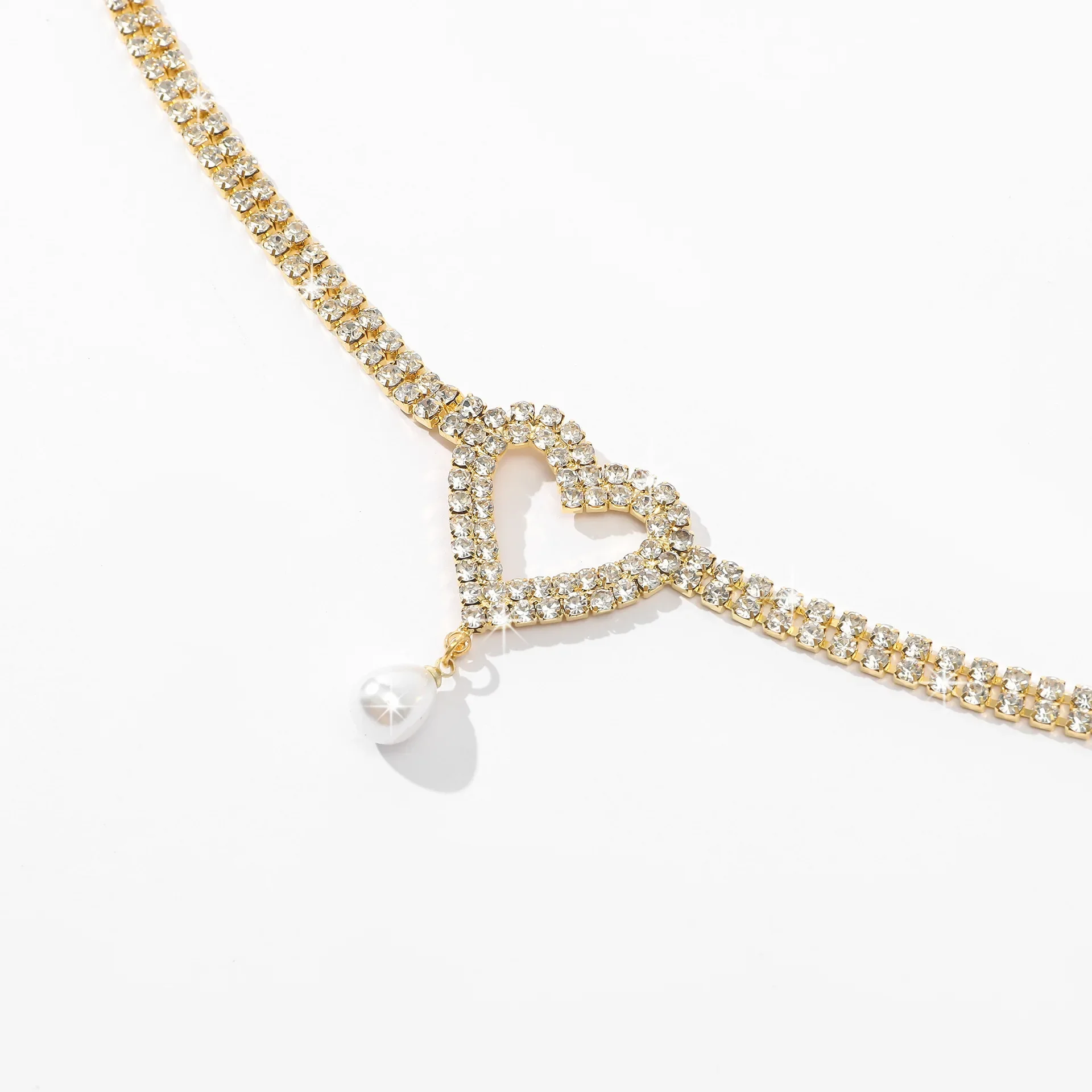 Элегантная простая поясная цепочка с бриллиантами летняя пляжная для отдыха