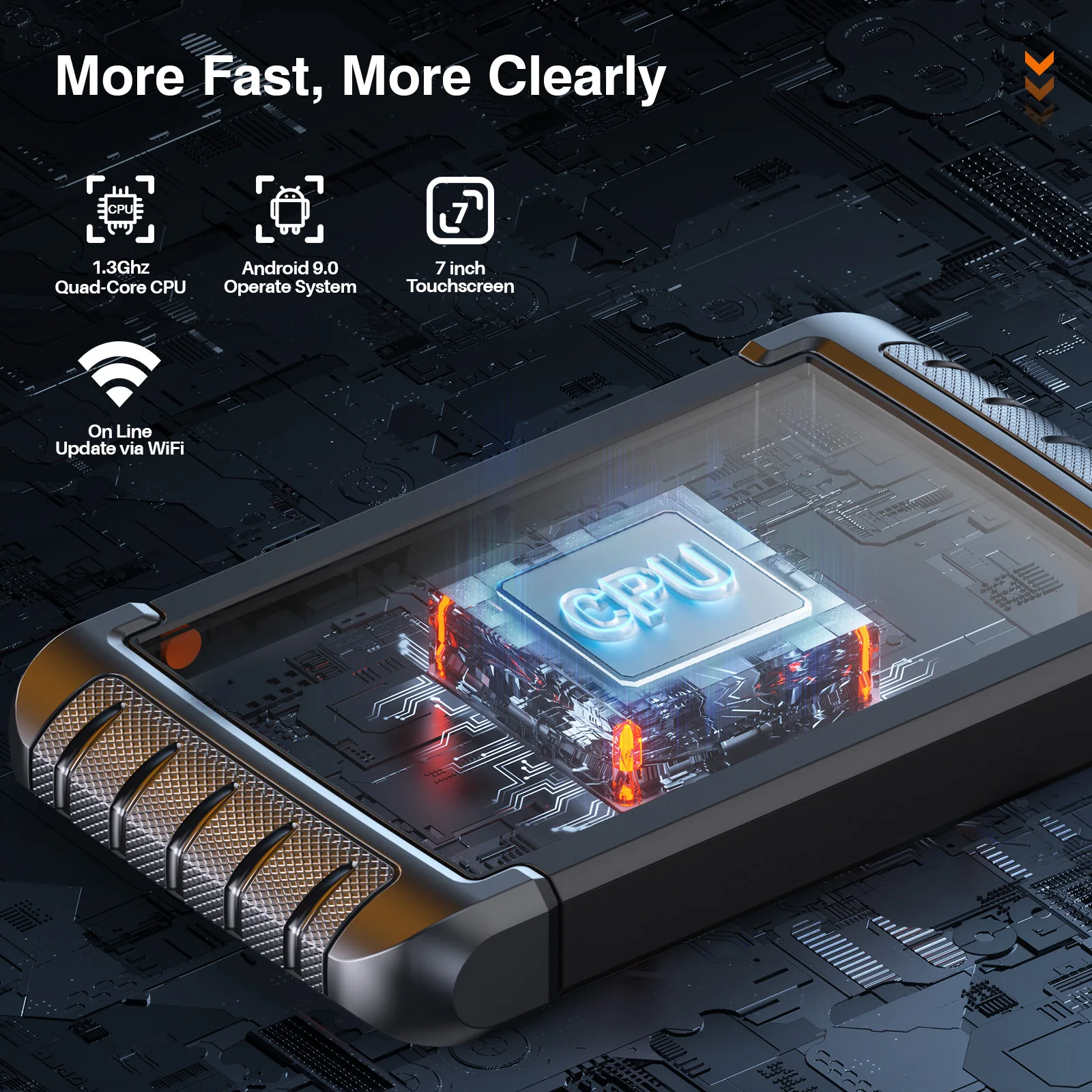 Автомобильный диагностический сканер FOXWELL NT809 с полной системой сканирования OBD2