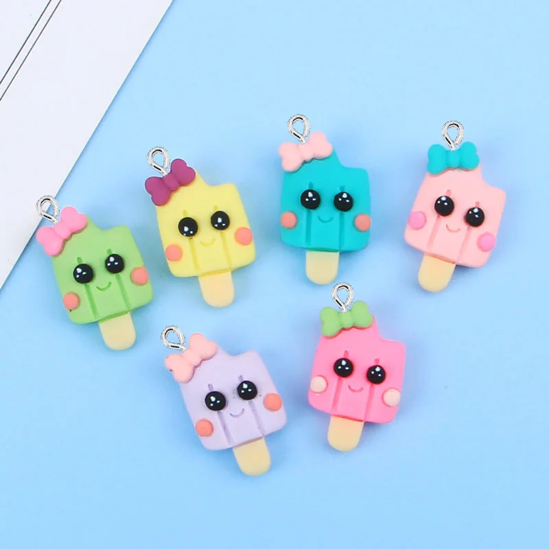 

Подвески из смолы в виде мороженого для сережек, браслетов, 10 шт.