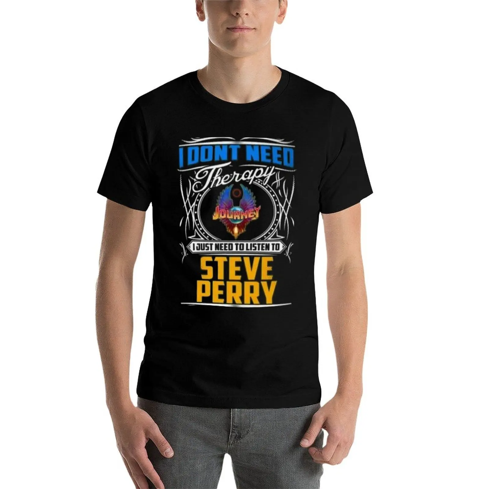 Фото Футболка Steve Perry 1977-1998, мужские хлопковые футболки, забавные мужские футболки G-Man, футболка для мужчин №3