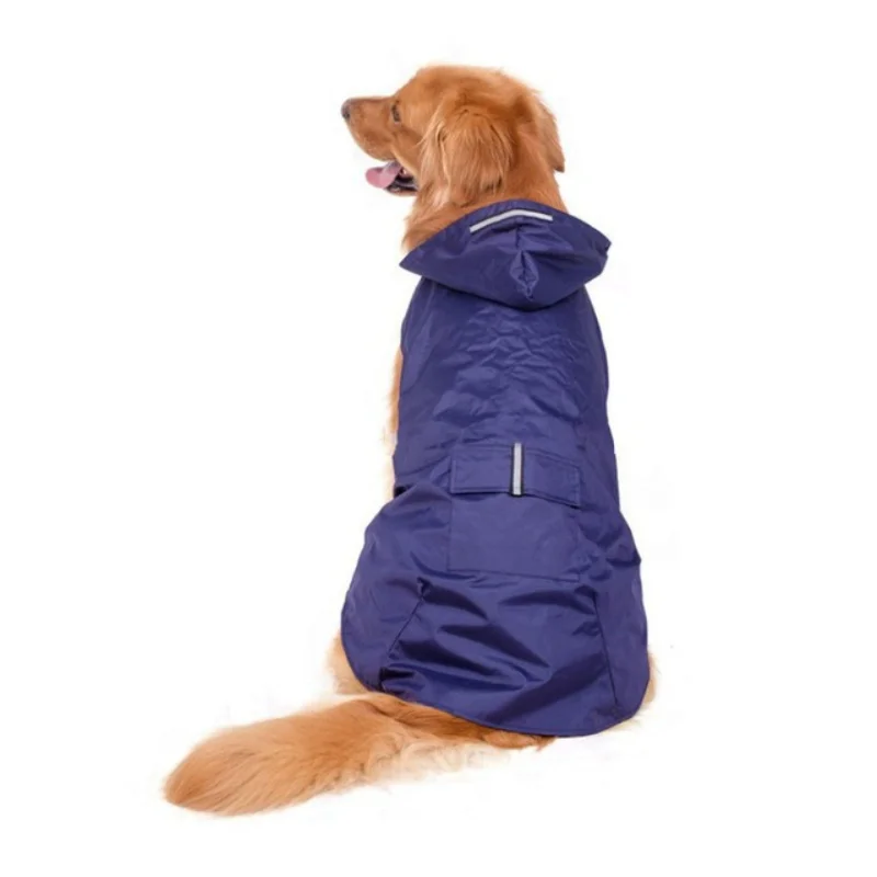 

Reflective Dog Raincoat Waterproof Dog Clothes For Small Large Dogs Rain Coat Golden Retriever Raincape Labrador York Pet Poncho