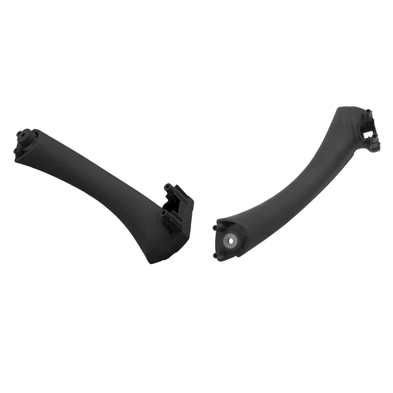

1 Pair Left & Right Car Inner Door Panel Handle Pull Trim Cover For BMW E90 3-Series Sedan Black