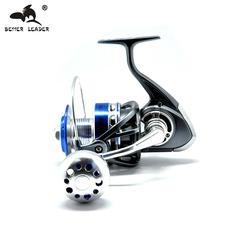

Better Leader 5000 7000 10000 Spinning Reel Fishing Reel Wheel Casting Fishing with Line Copper Rod Rack Drive Fish Tools
