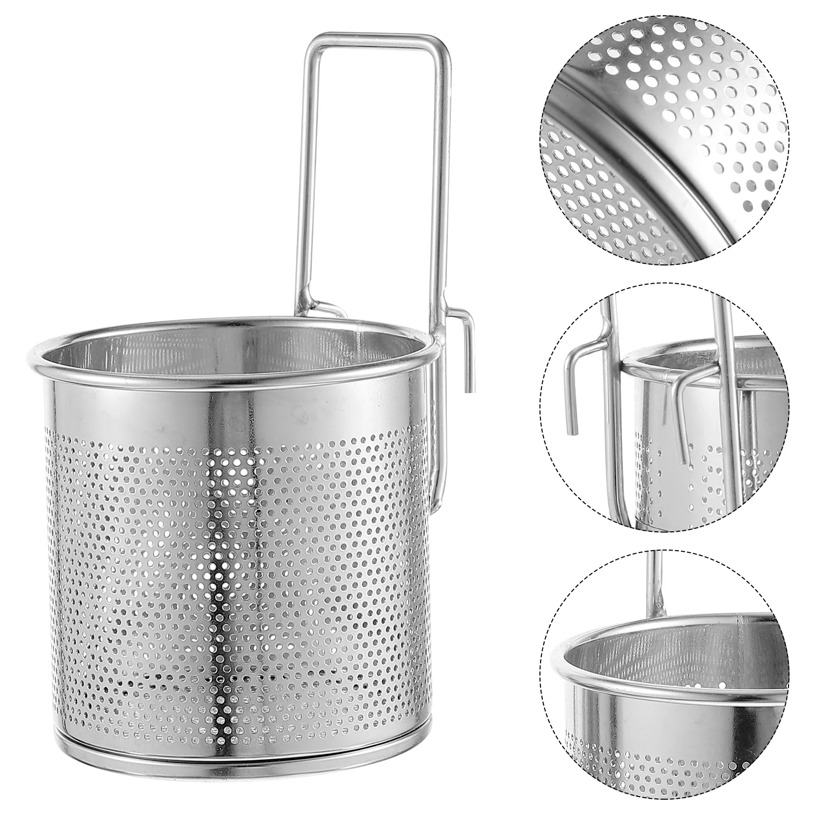 

Stainless Steel Hot Pot Hook Slip Through The Net Mesh Filter Filtering Baskets