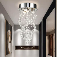 modern crystal luxury led pendant light lighting bedside bedroom living dining room hanging lamp for home decoration