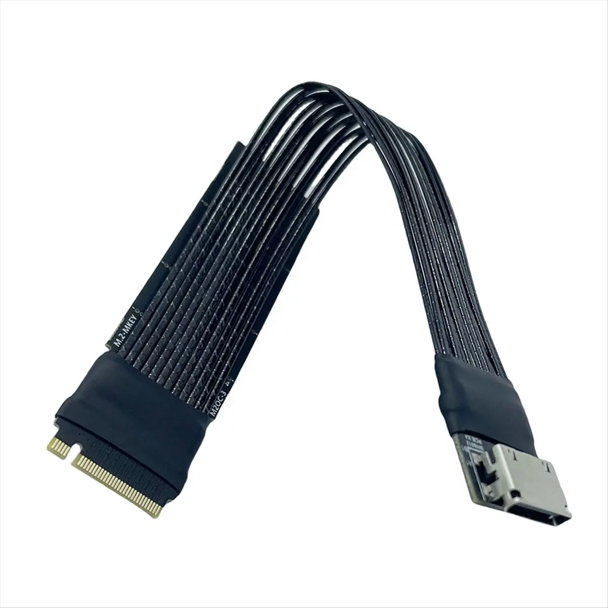 Фото Кабель-удлинитель ABGZ M.2 NVME to Oculink 4i для SSD и видеокарт, адаптер M2 to SFF-8612, кабель PCIe 4.0 для ноутбуков №1