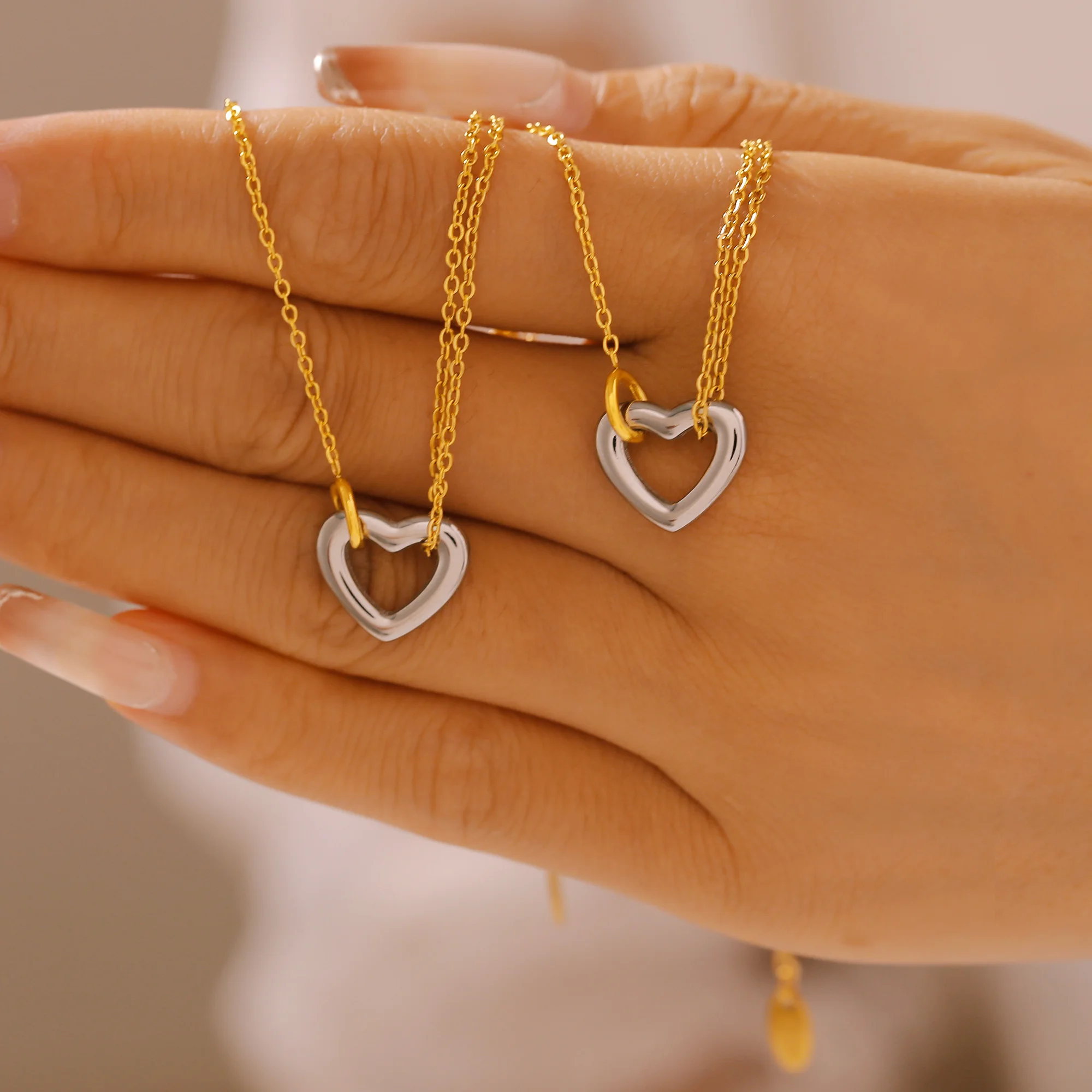 Женский браслет из нержавеющей стали с золотым покрытием без потускнения