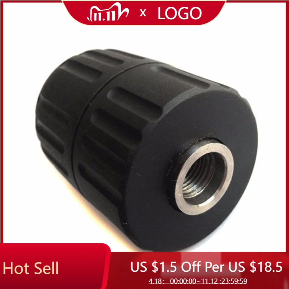 

Black Drill 63mm Keyless Power Tool Accessories Length 0-13mm Capacity