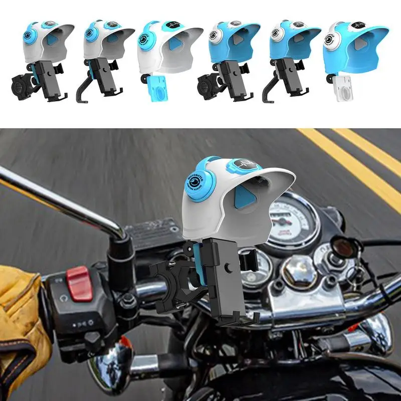 

Helmet-shaped Sun Visor Phone Holder Bicycle Motorcycle Free Rotatable Gps Stand Anti-drop Elasticity Mobile Bracket For Phones