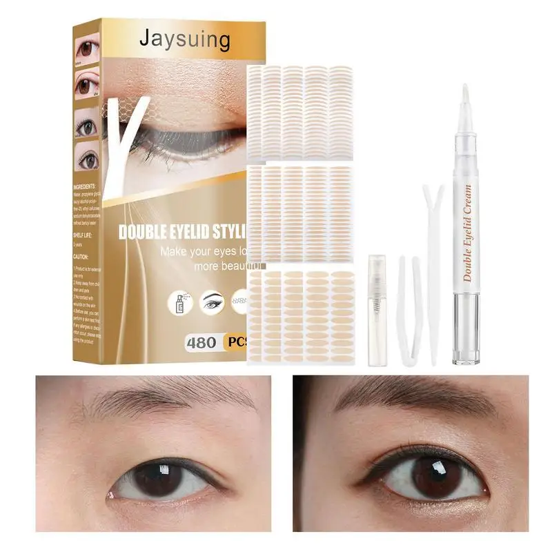 

600 шт., аксессуары для макияжа глаз, подходят для подтяжки неровных вязких век с капюшоном | Набор дышащих лент для век с подъемом