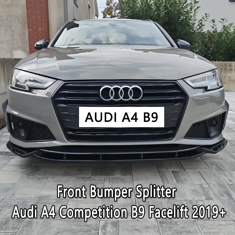 Для Audi A4 Competition B9 2019+ Автомобильный передний сплиттер бампер спойлер передняя