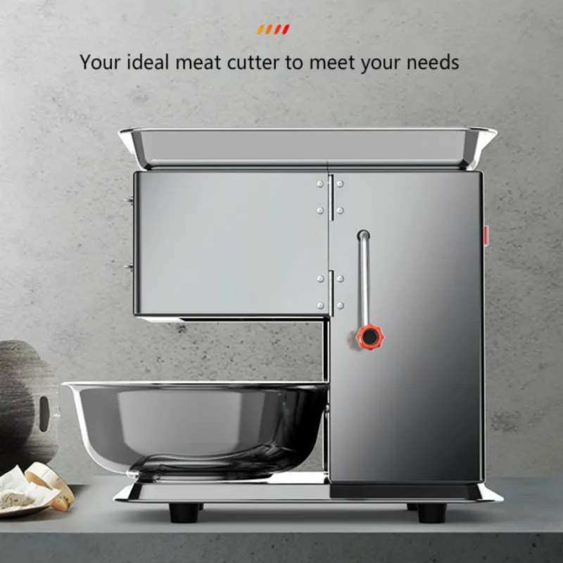 

JRM0027 Home Commercial Electric Meat Slicer Fully Automatic Vegetables Meat Cutter Shredded Minced Meat Grinders Desktop Cutter