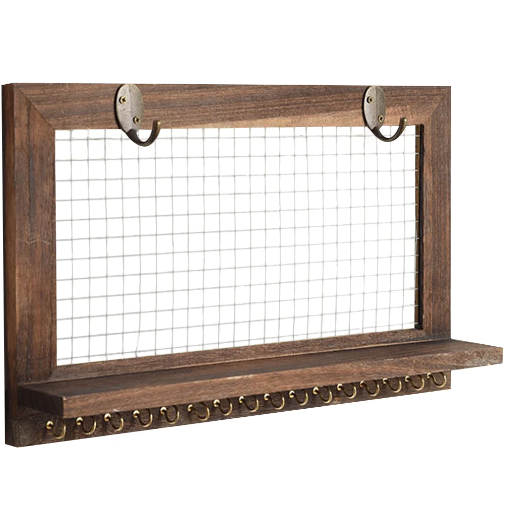 

Key Holder Walldecorative Entryway Decor Rack Shelf Home Mail Organizer