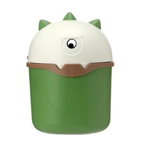multi function waste bin freak shape plastic rolling cover type cartoon garbage bin for indoor
