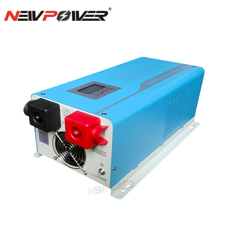 

Pure Sine Wave Power Inverter 4000W DC 24V 48V To AC 220V 110V Frequency Converter 50hz 60hz 4KW Solar 30A charging car Inverter
