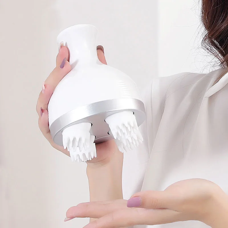 3D Head Massage Instrument Stress Relax Promote Hair Growth Vibrating Stereo Body Deep Tissue Kneading Health Care Tool |
