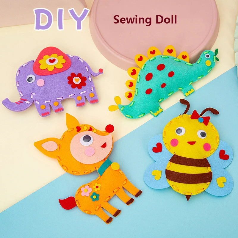 Handmade Beginners Educational Sewing Set Kids Art Toys