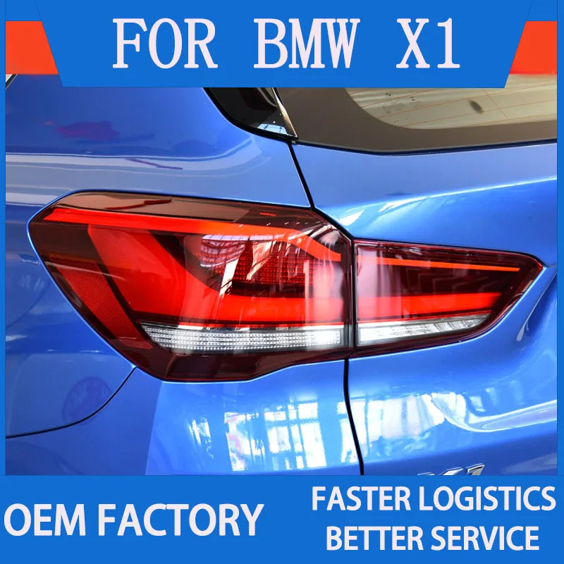 1 пара светодиодных задних фонарей в сборе для BMW X1 F48 F49 2016-2019, Plug and Play со светодиодной подсветкой, поворотным тормозом, задним противотуманным фонарем (art.: 3920cbaffc066) - 3920cbaffc066
