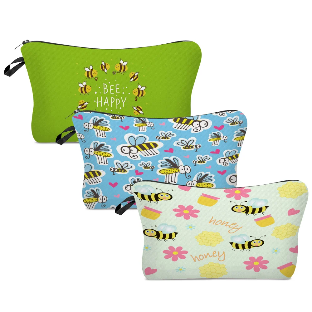 

Women Cosmetic Bag Bridesmaid MakeUp Case Beauty Toiletries Travel Organizer Wash Storage Pouch Wedding Party Bride Pencil Case